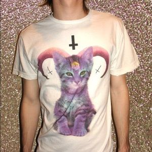 Glitterhell demon kitty shirt